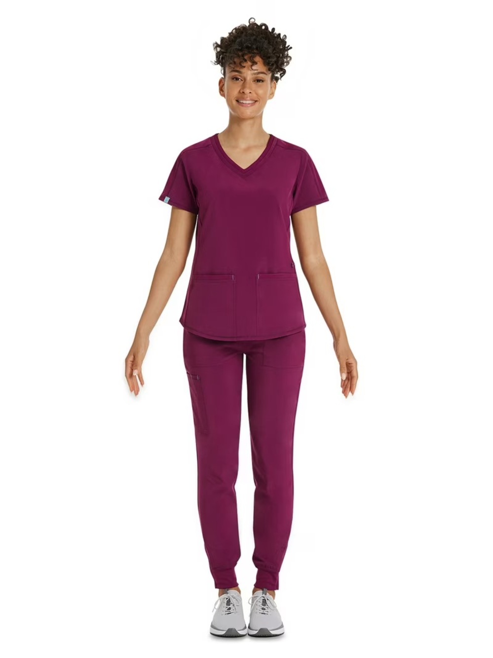 SCRUBSTAR V-Neck Scrub Top + Jogger Pants Premium Performance Scrub Set